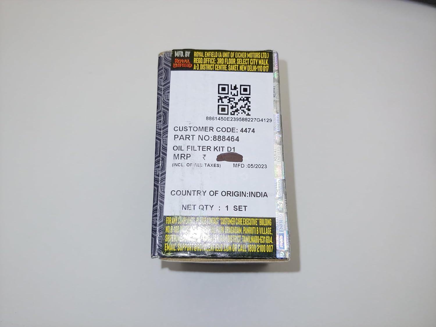 JL Missouri Parts & Misc. 2 Royal Enfield Brand OEM Himalayan & Scram 411 Motorcycle Oil Filters and Seals 88864 RE Housing Gasket. image number 4