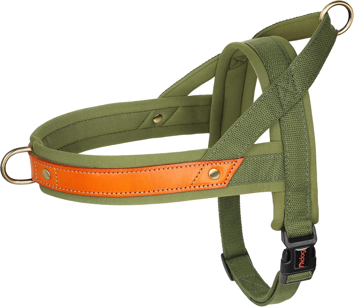 Didog No Pull Dog Harness Front Clip, Quick Fit & Soft Padded Vest Harness for Medium Dogs, Easy for Training Walking for Small & Medium and Large Dogs(Blue,L)