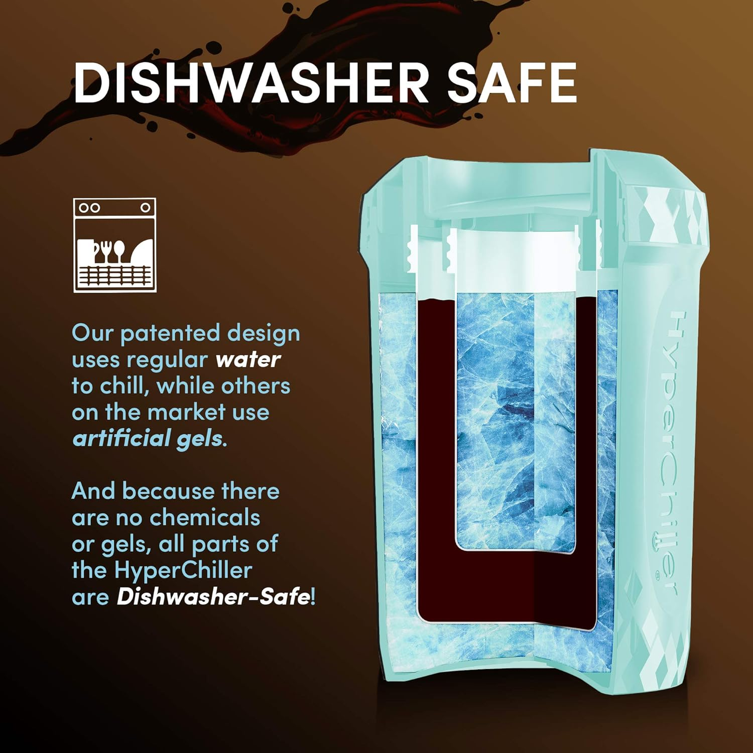 Hyperchiller Elite Gourmet Beverage Chiller, 12.5 Oz, Mint image number 7