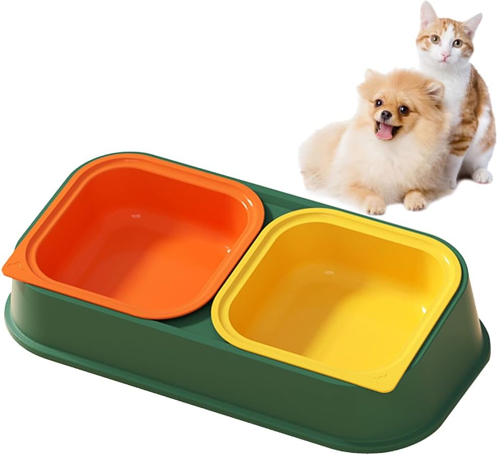 BPS Pet Bowl, Cat Bowls, Non-Slip Pet Bowls, for Cats and Dogs, Small (L, Model 1) BPS-5576AM image number 4
