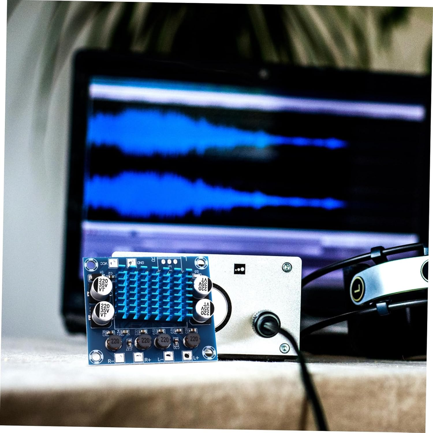 Gatuida 30W Audio Amplifier Board Stereo Module Heat Sink for Home Theater Power Amplifier Module for DIY Speakers Sound Digital Amp image number 2