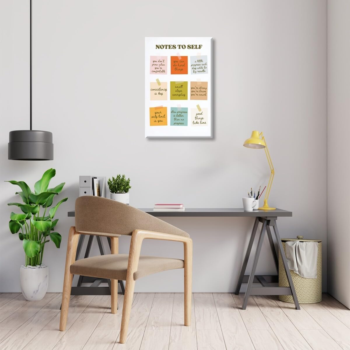 Artellix Inspirational Positive Posters Uplifting Saying Wall Art Notes to Self Motivational Quotes Prints Mental Health Artwork for Teen Room Office Dorm Bedroom Decor 8X12Inch Unframed image number 1