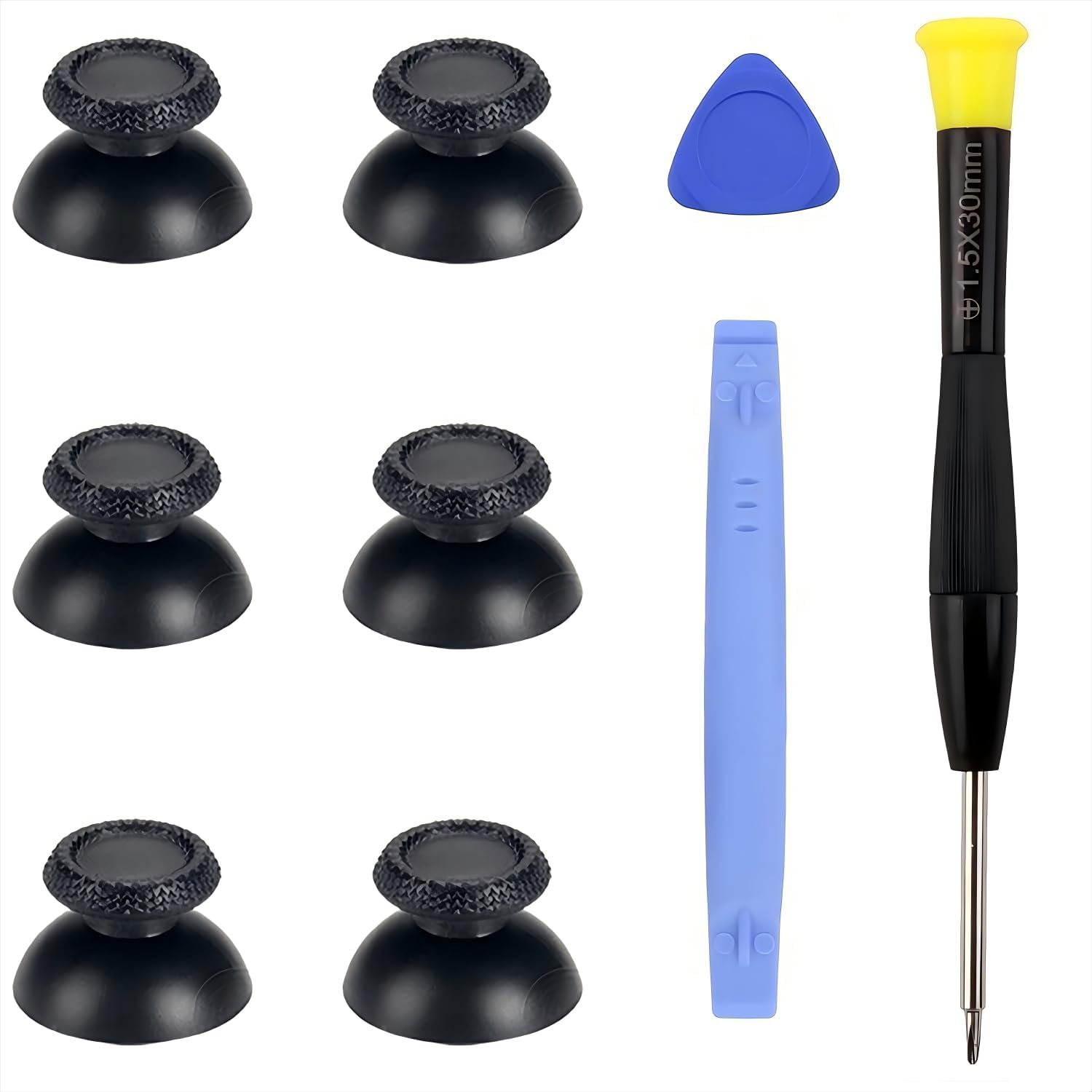 SILHOL P5 Controller Thumbsticks, Black Replacement Analog Joysticks for Dualsense, Thumbsticks Replacement 9Pieces image number 3