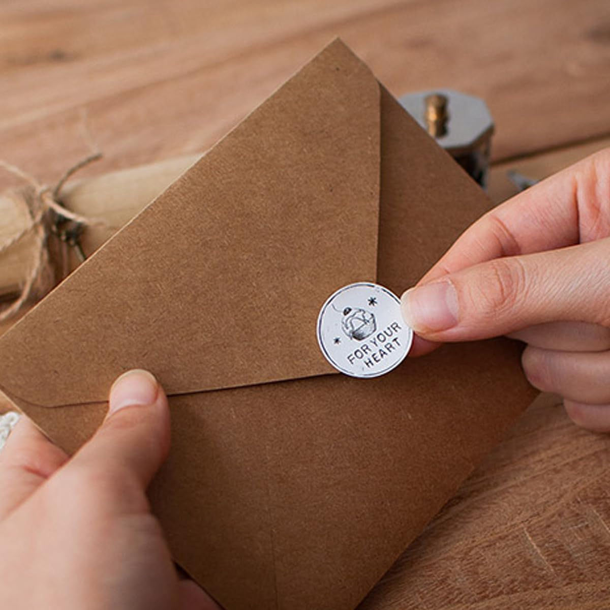 AIMALL 5 Set Cowhide Vintage Letterhead Set - A5 & B5 Confession & Love Letter Paper with Envelopes - Handwritten & Printer Friendly Retro Stationery for Students & Couples - Combination2 image number 2