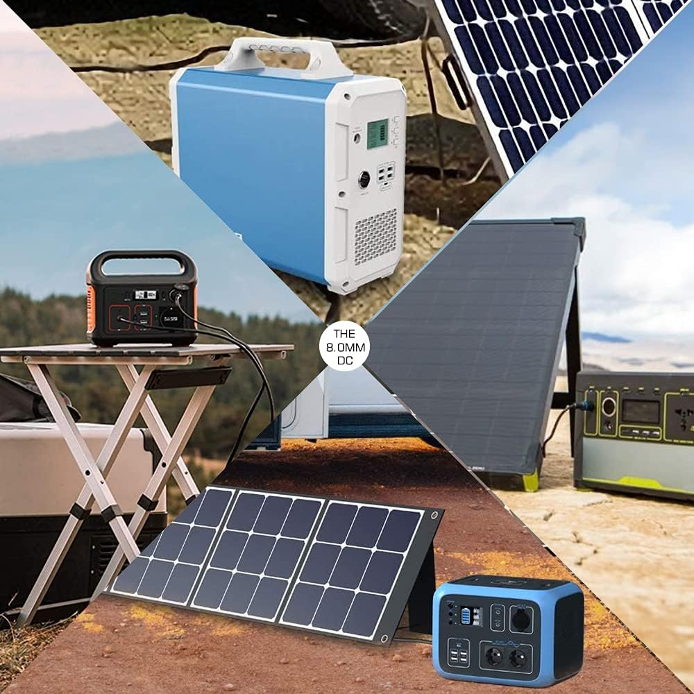 Solar Kits Adapter DC 8Mm Cable Compatible with MC4 Connectors to Charge the Portable Power Station Solar Generator Powered by Solar Panels image number 3