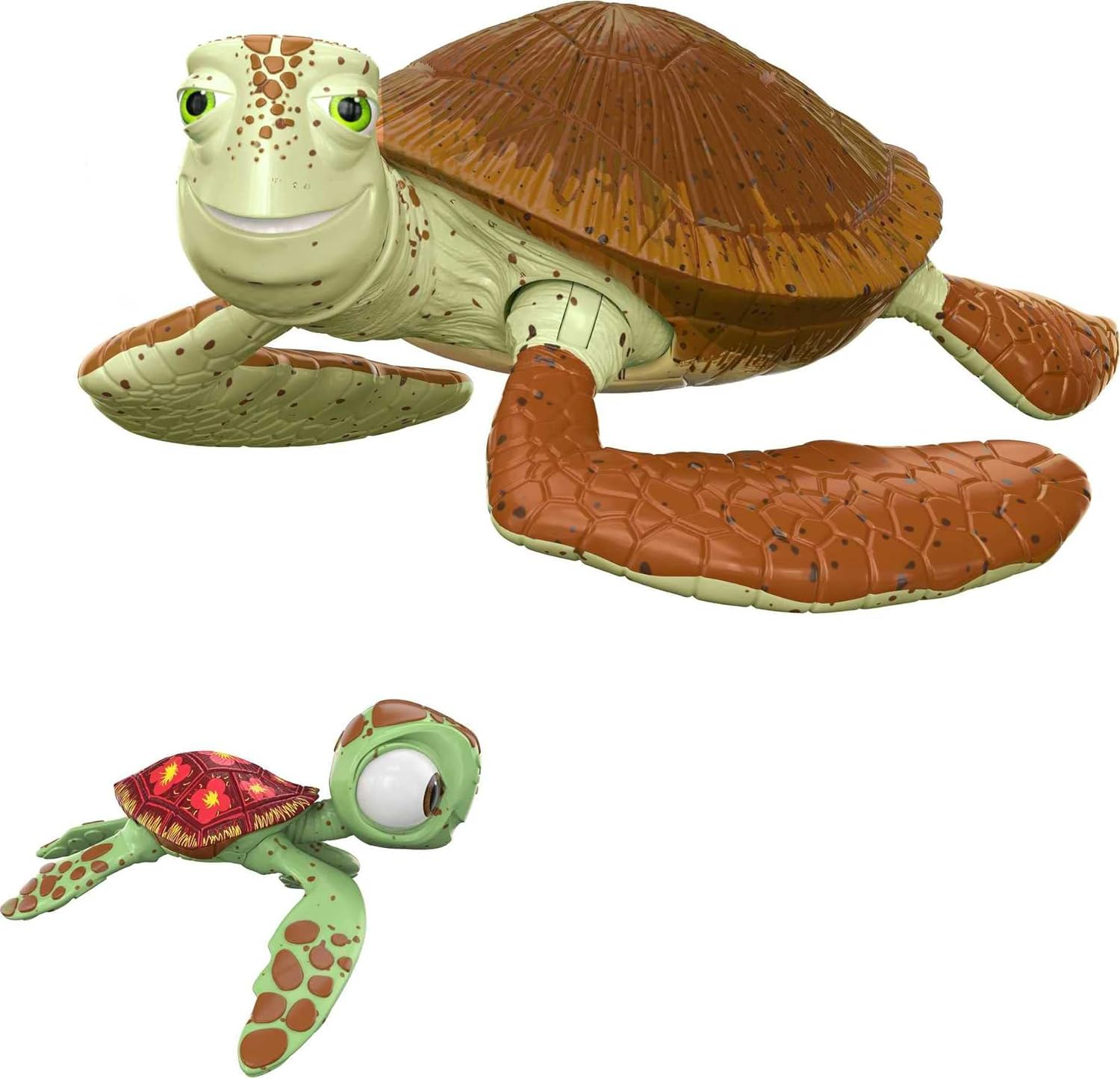Disney Pixar Featured Favorites Crush & Squirt Finding Nemo Collectable Turtle Figures, Highly Posable with Authentic Look, Collectors Gift Ages 6 Years & Up image number 3