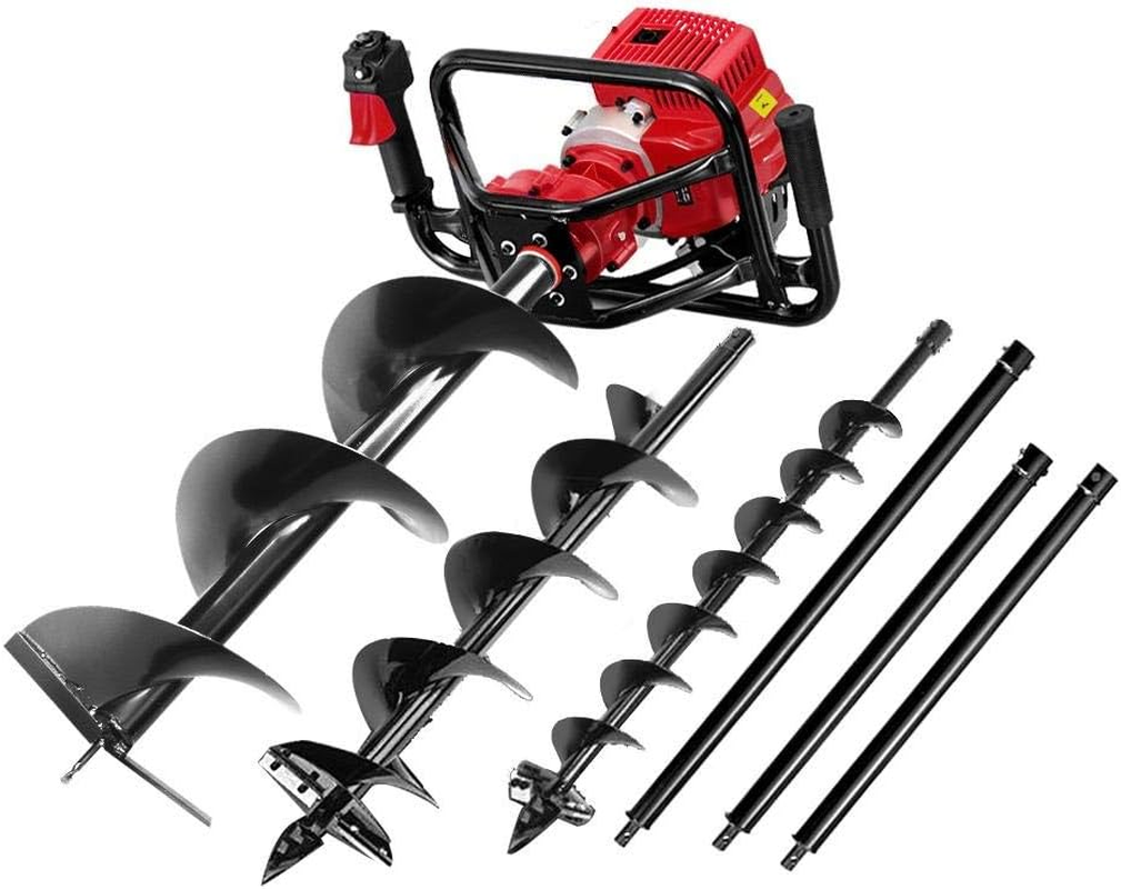 Giantz Post Hole Digger 92Cc Electric Garden Auger Ground Drill Bit Power Tools Hand Tool Gardening Accessorries Gifts for Seedlings, Flowers Fence Extension,(Motor Only) with Anti-Vibration Handle