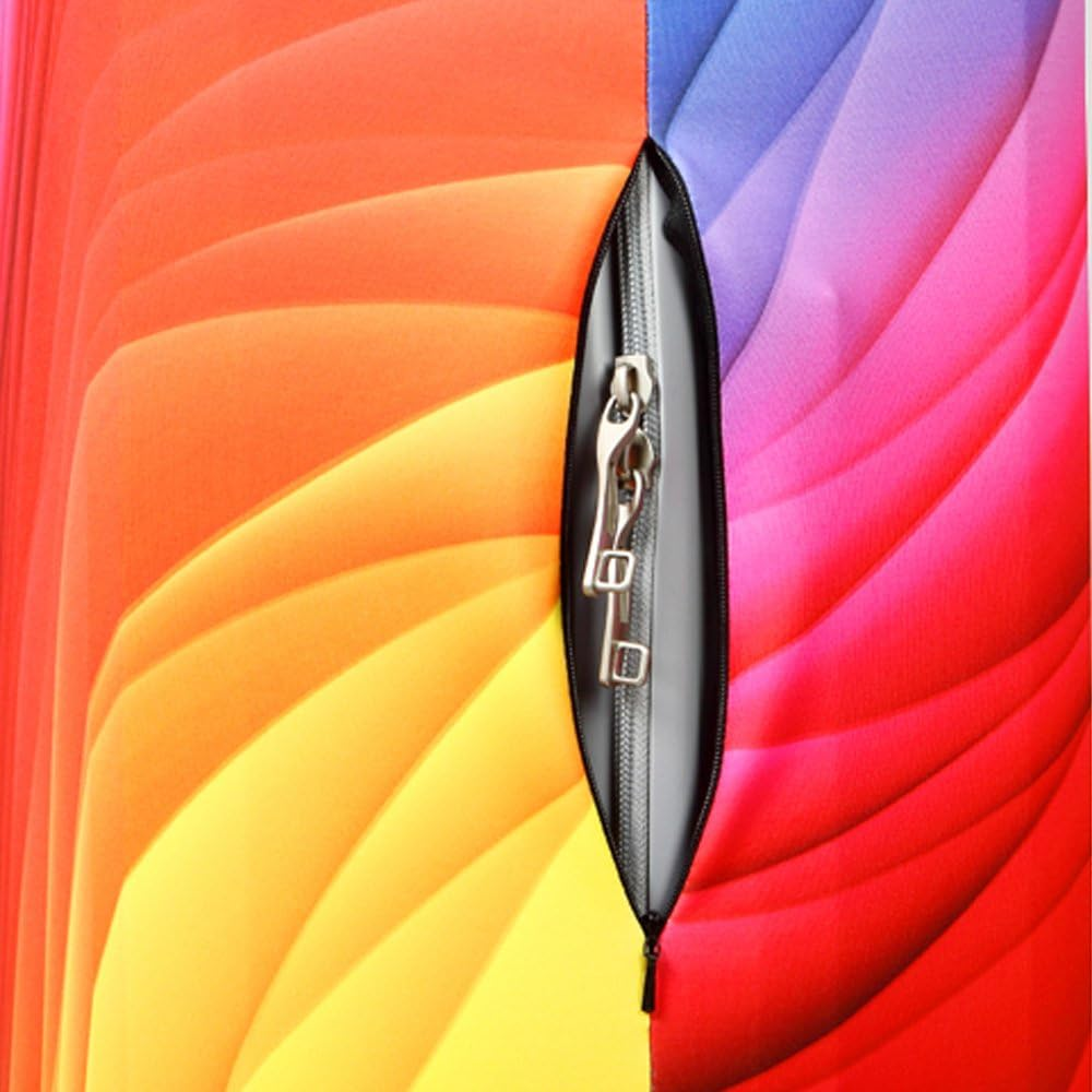 Travel Suitcase Protector Zipper Suitcase Cover Washable Print Luggage Cover 18-32 Inch image number 3