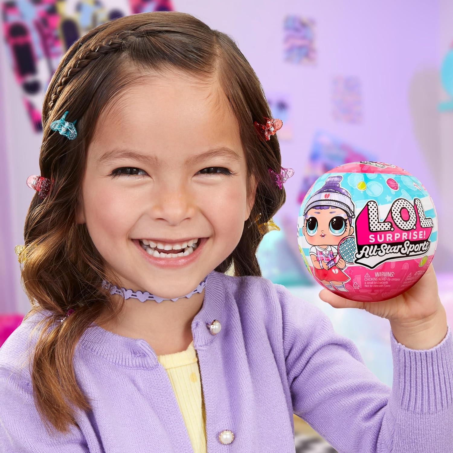 L.O.L. Surprise! All-Star Sports Vault Collection Tots - Includes 1 Doll, Blind Packaging, 12 Dolls to Collect, Unbox 8 Accessories, Ideal Present for Kids Ages 4+