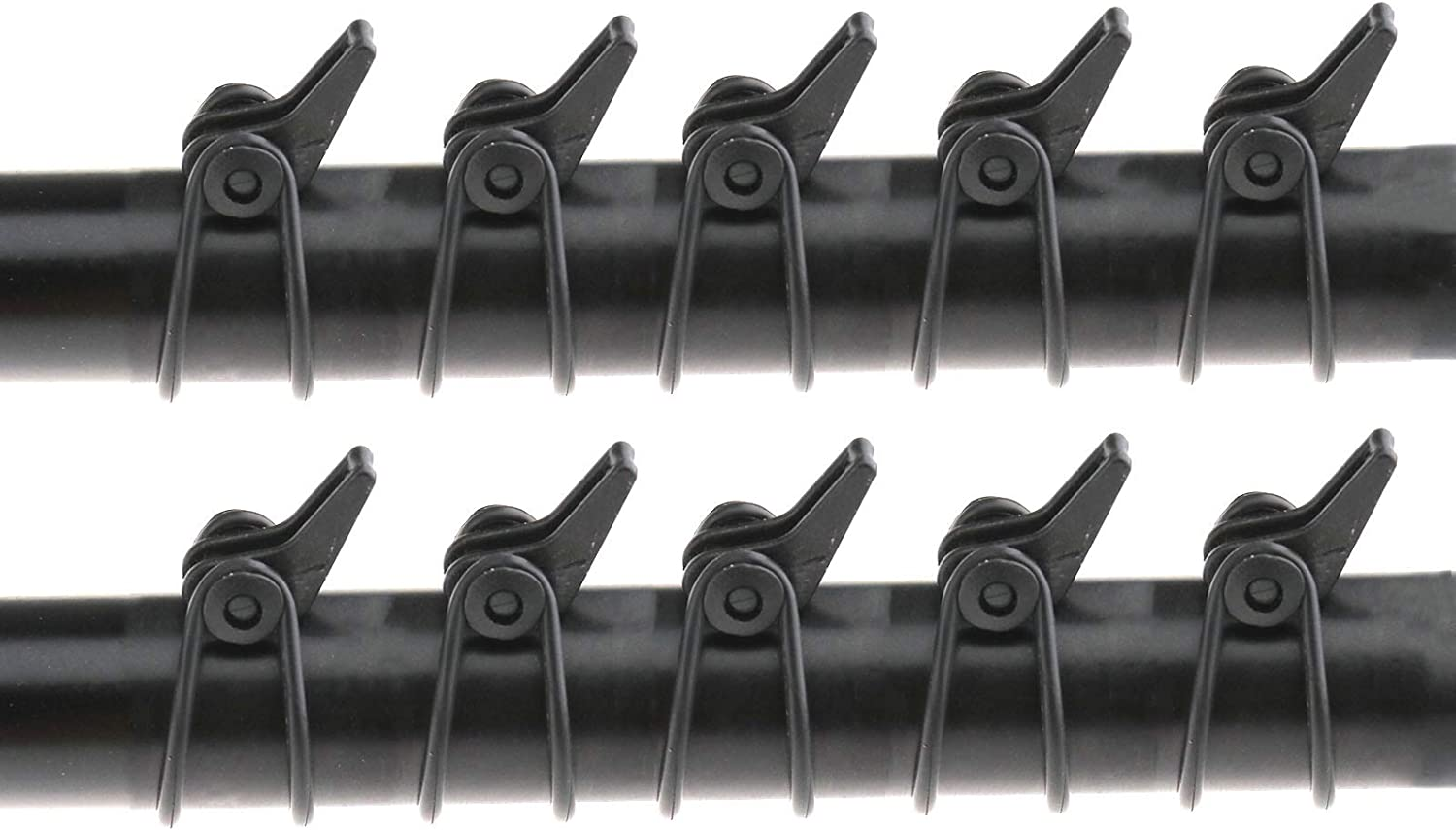 SING F LTD 10X Hook Keeper Fishing Black Plastic Rod Pole Fishing Tackle Fish Accessory image number 4