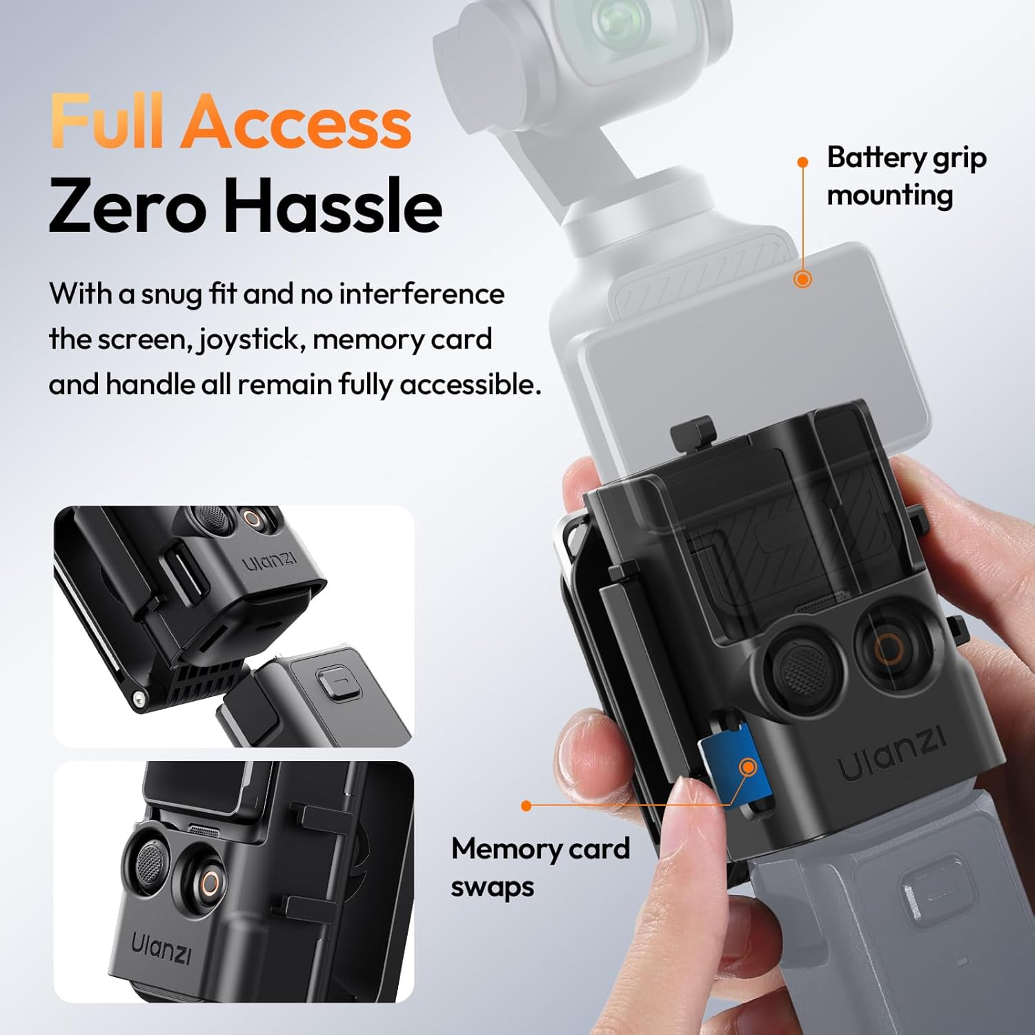 ULANZI PK15 Magnetic Mount Stand Compatible with DJI Osmo Pocket 3 Accessories,Quick Release Mount Action Camera Base for DJI Osmo Pocket 3 4 image number 5