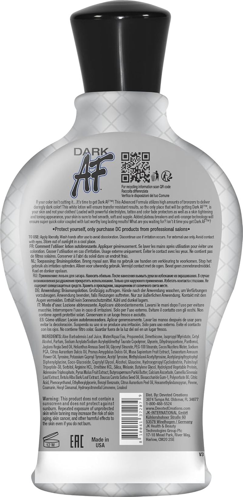 Devoted Creations Dark AF - Dark Tanning 12.25 Oz.
