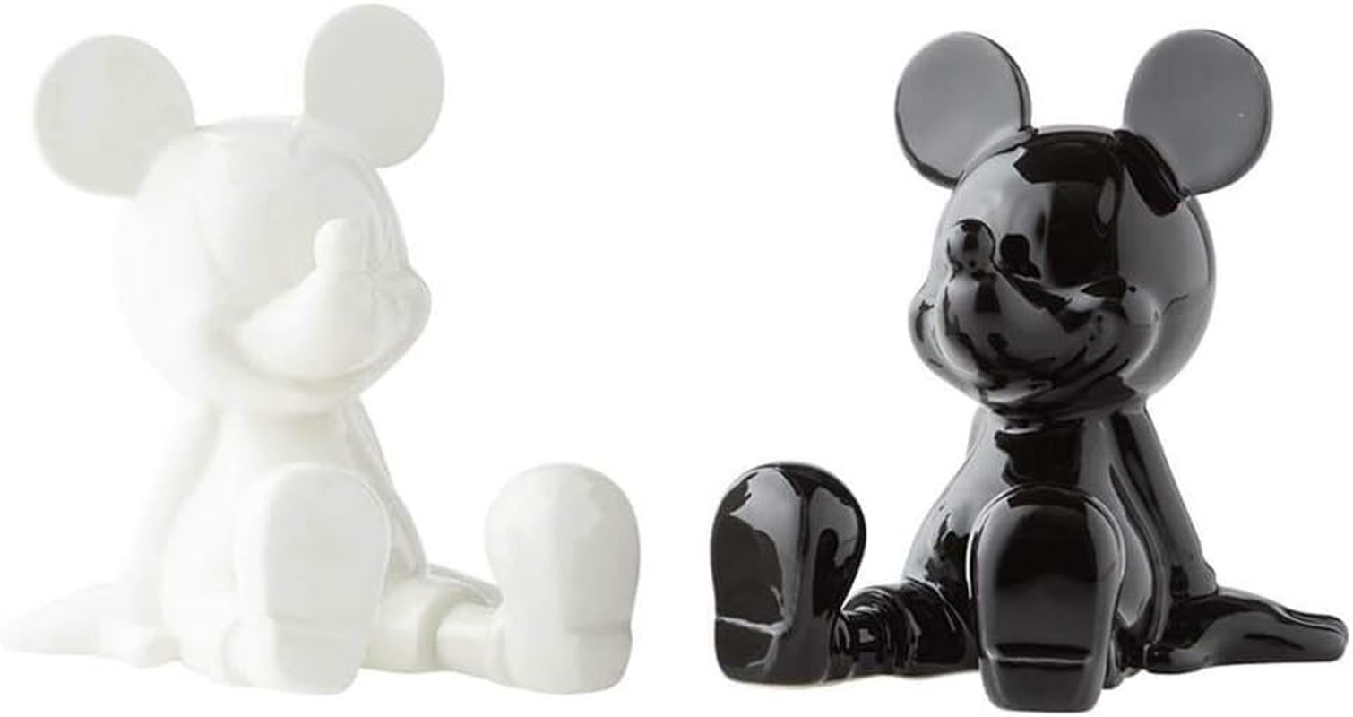 Disney Gifts Stoneware Black and White Mickey Salt and Pepper Shaker Set image number 4