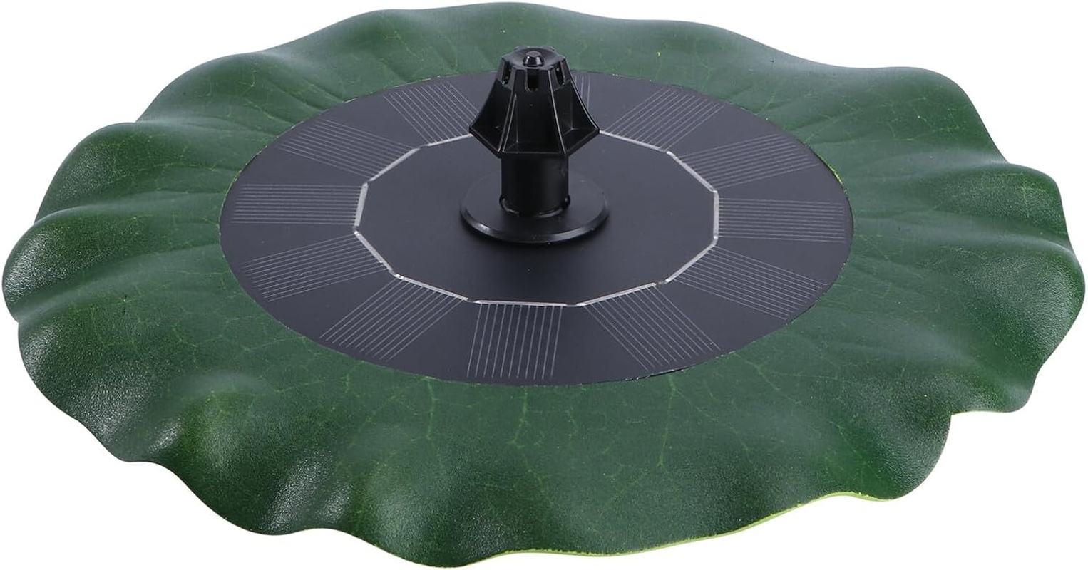 Lotus Leaf Shape Solar Fountain Water Pump DC Brushless Solar Water Pump for Garden Pond Pool Outdoor Floating Fountain Garden Decoration AS180 0814B Green image number 5