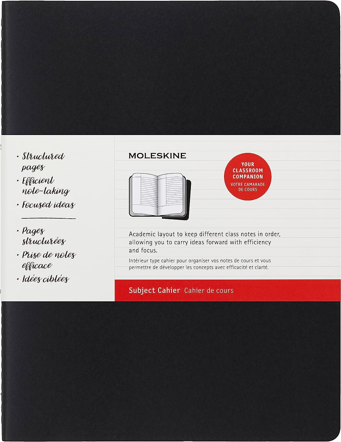 Moleskine - Cahier Subject Journal - Set of 2 - Extra Extra Large - Black & Kraft image number 2