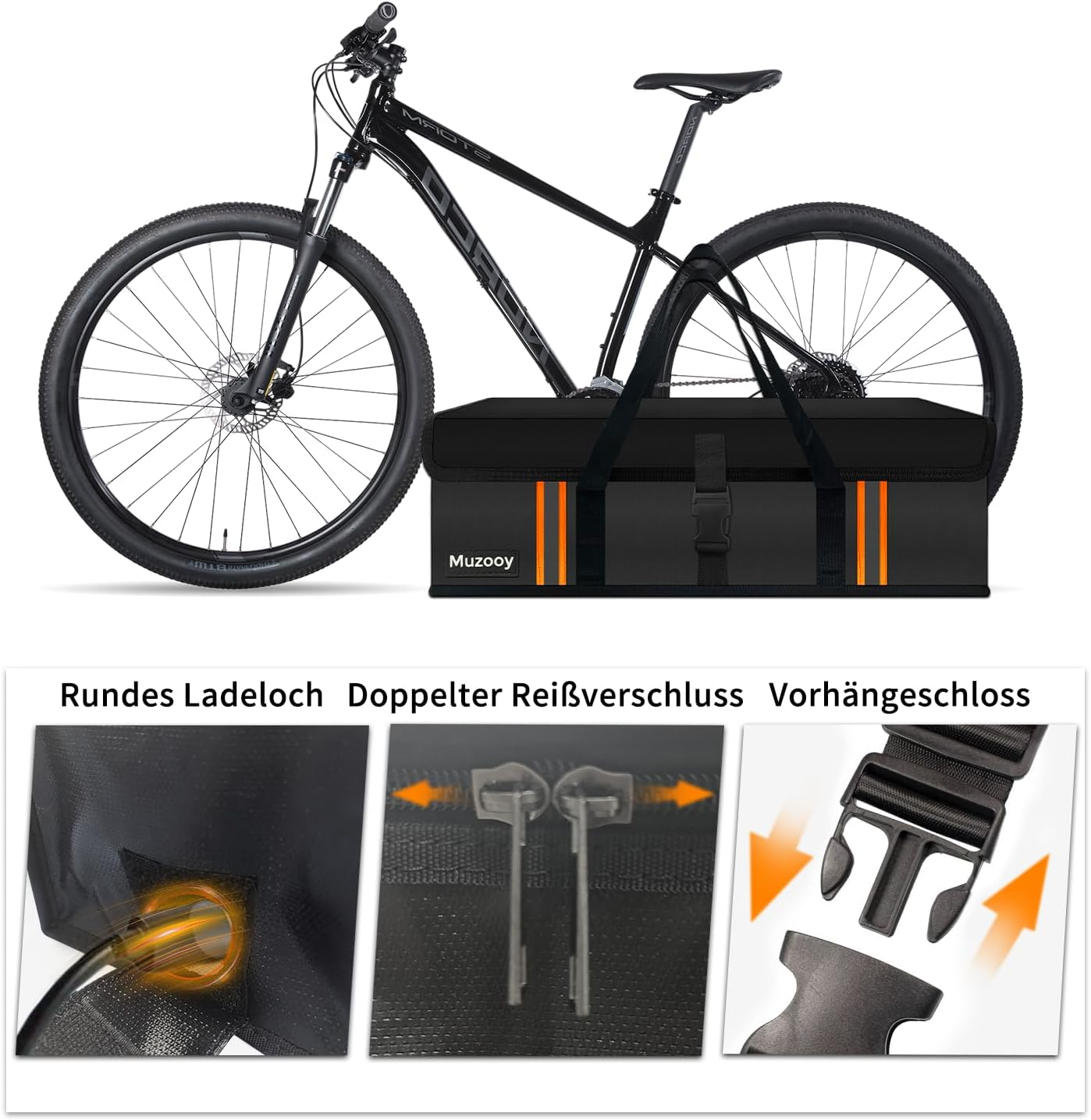 Ebike Battery Bag 8 Layers Fire Protection Fireproof Battery Bag up to 1800 &deg;C Waterproof Explosion-Proof image number 3