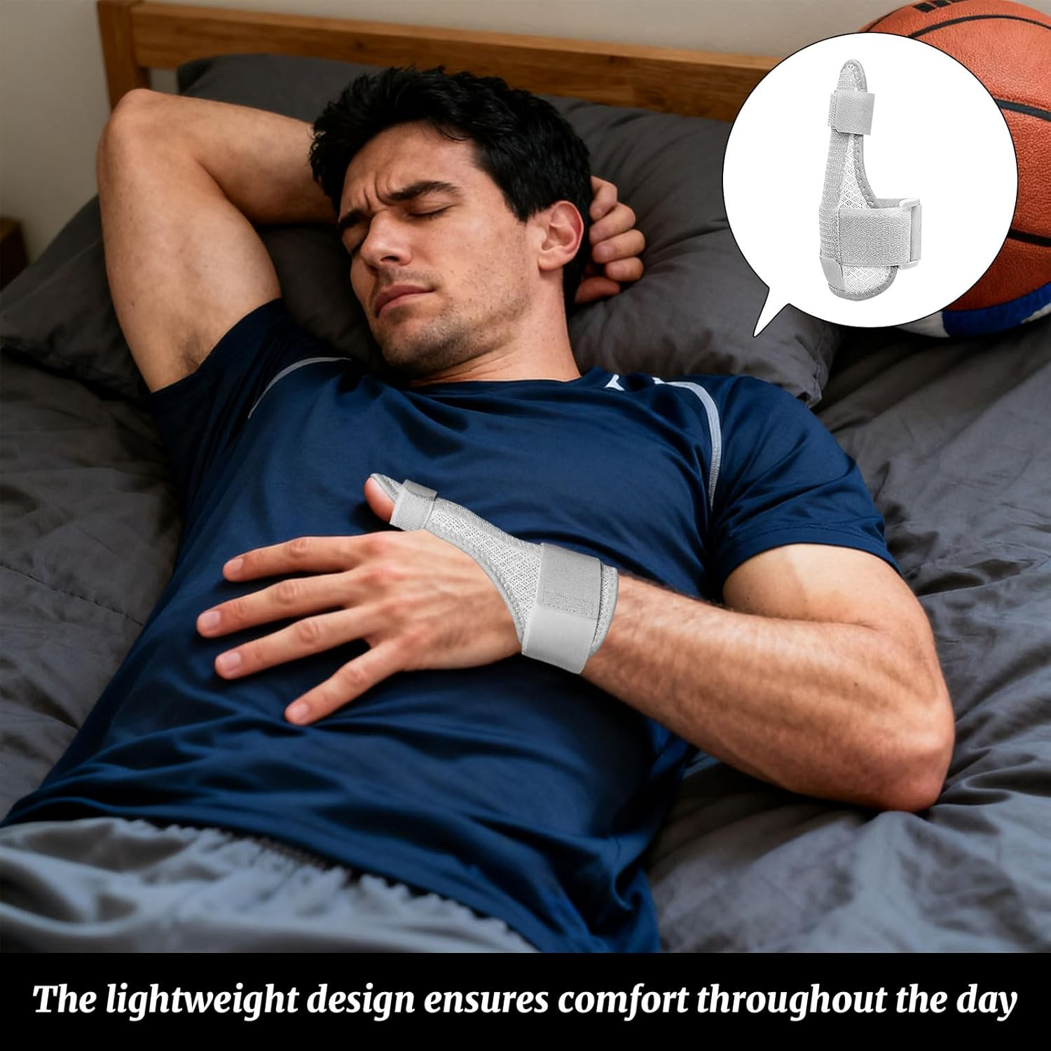 Thumb Brace, Thumb Splint, De Quervain'S Splint, Thumb & Wrist Brace Stabilizer Splint, Adjustable Support with Metal Splints, Suitable for Pain Relief, Arthritis, Sprains, Tendonitis, Carpal Tunnel image number 4