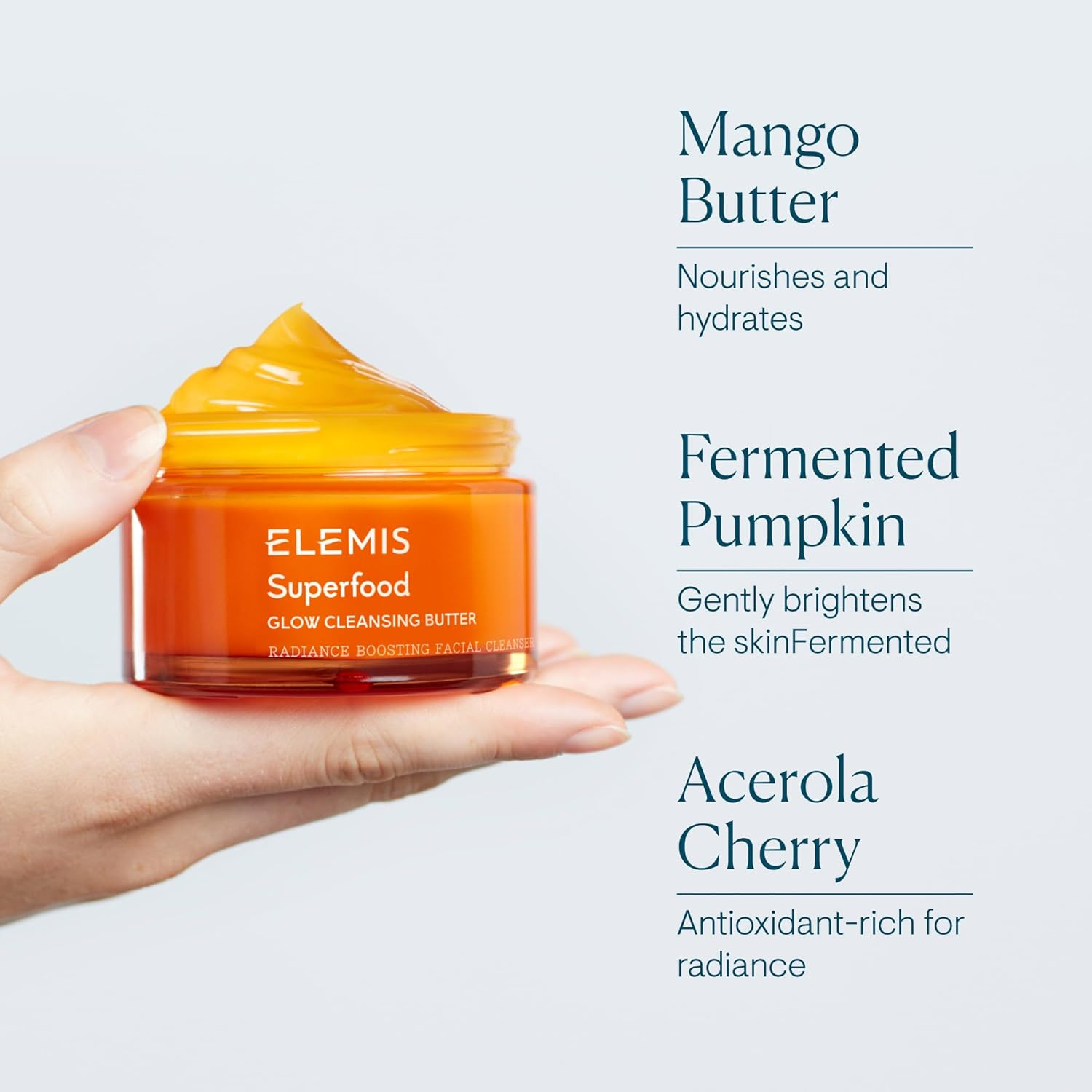 Elemis Superfood AHA Glow Cleansing Butter 90G image number 1
