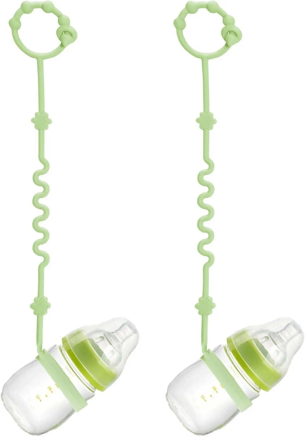(2 Pcs) Sippy Cup Strap Keep Bottles and Sippy Cups off the Floor, Sippy Cup Holder Strap Suitable for High Chairs, Strollers and Water Bottles- Dishwasher Safe image number 1
