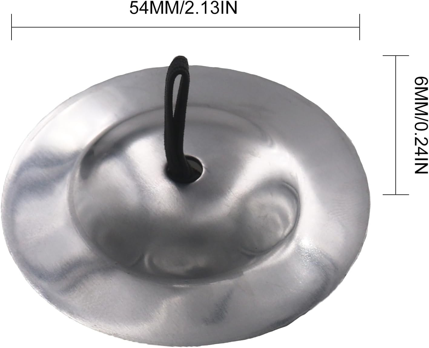 Finger Cymbals, 2Pcs Finger Cymbals Belly Dancing Silver Finger Cymbals Belly Dancing Cymbals Rhythm Beats Percussion Musical Instrument for Dancer Party image number 4