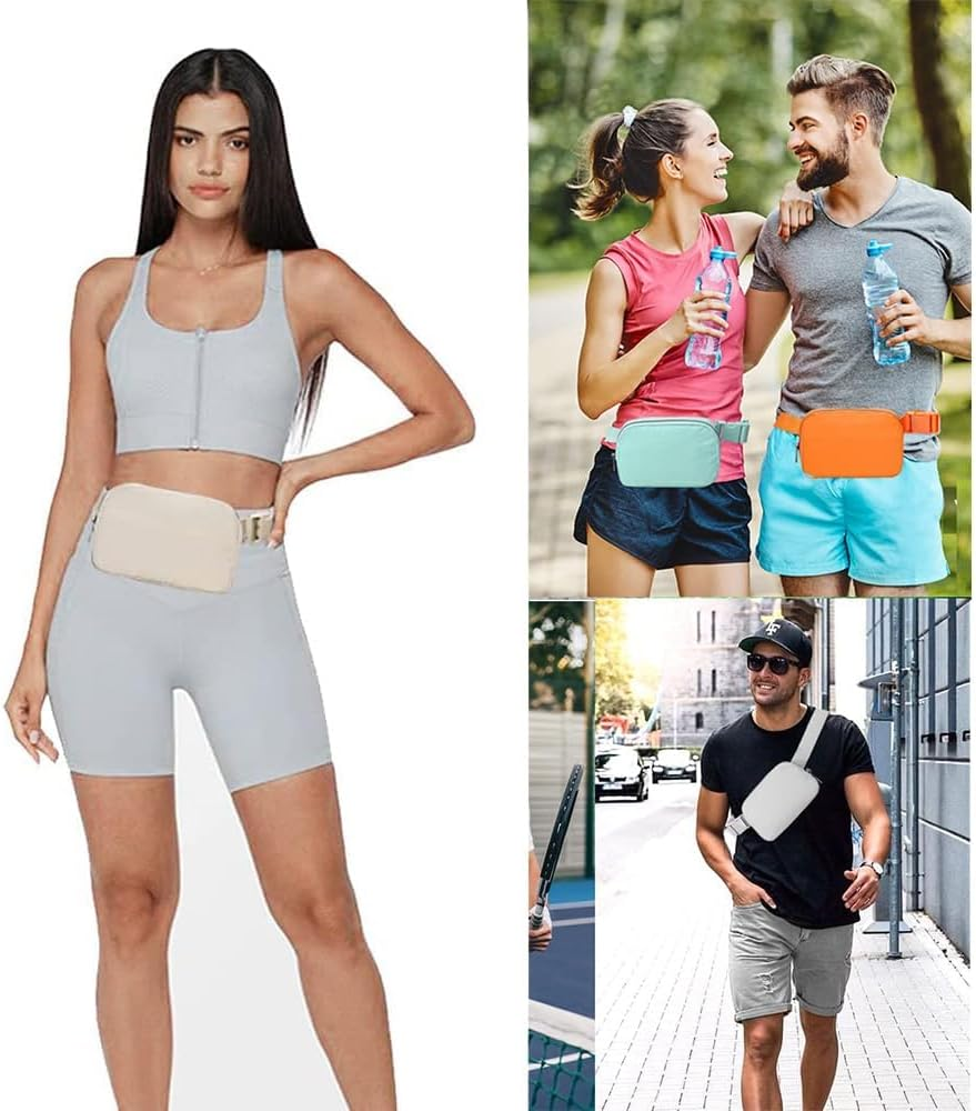 Belt Bag Waist Pack Bum Bag Fanny Pack Crossbody for Women with Adjustable Strap Small Waist Pouch for Travel Workout Running and Travel image number 1