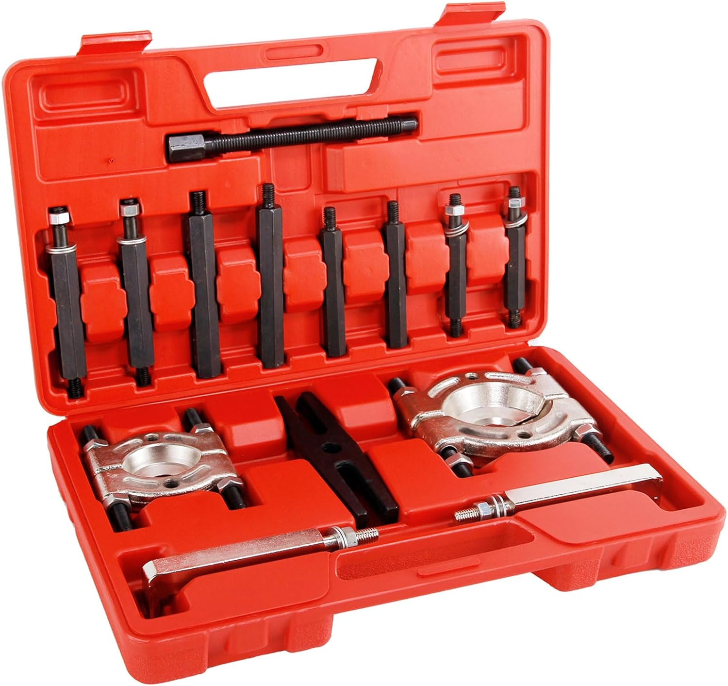 14PCS Bearing Puller Set Bearing Separator Bearing Removal Tool 5 Ton Capacity Separator Tool Kit with 2" & 3" Jaws, Heavy Duty Pinion Gear Hub Axle Removal Tool for Automotive, Atvs, Light Trucks image number 3