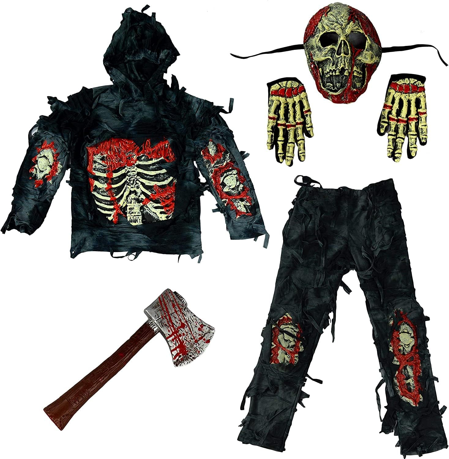 Spooktacular Creations Zombie Costume for Kids, Scary Halloween Costume for Boys, Halloween image number 3