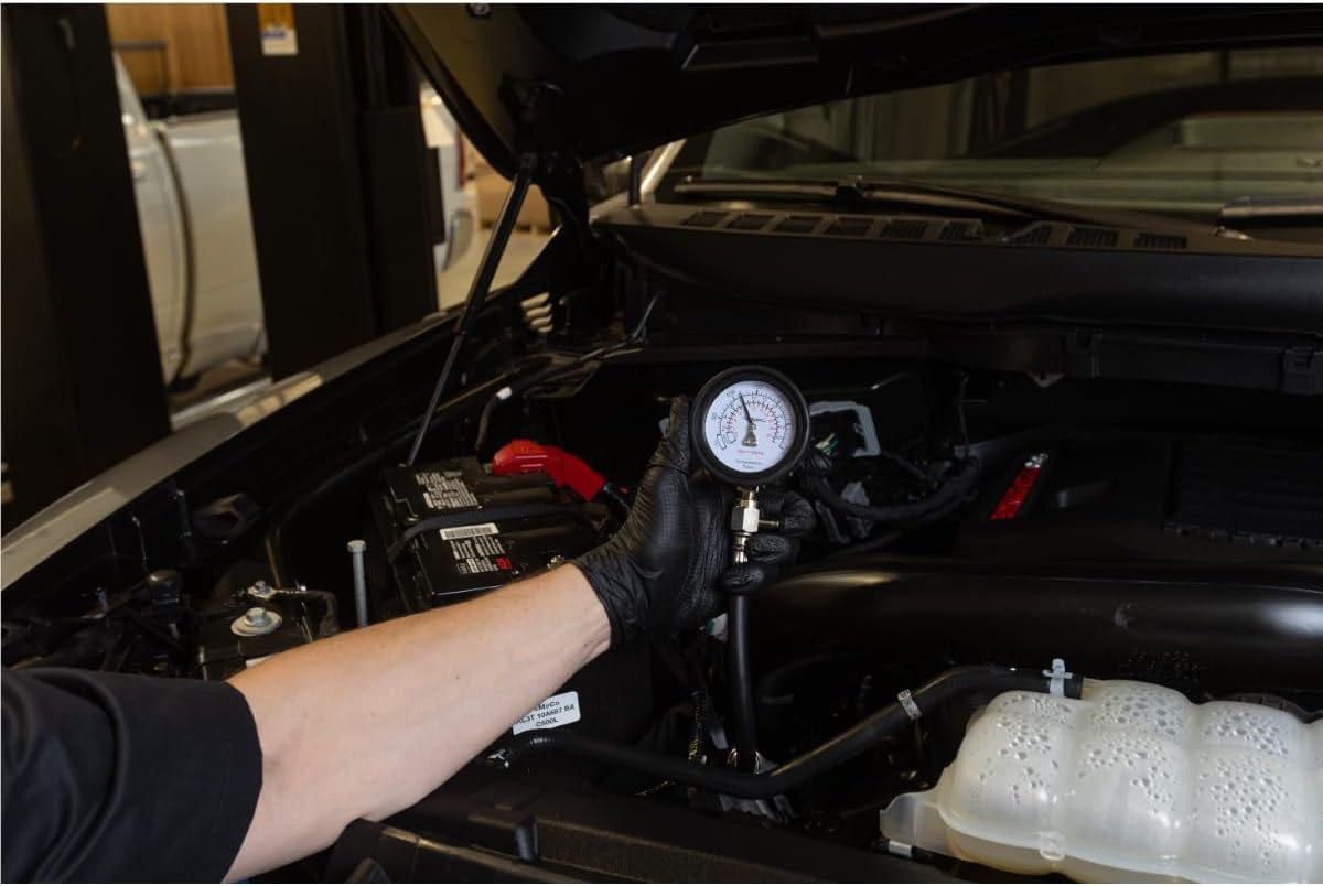 Mityvac MV5530 Engine Compression Test Kit, Manual Pressure Release, 2-3/4 In. Bourdon Tube Gauge, Quick-Disconnect Coupler, Includes Threaded Adapters for Motorcycles, Marine and Small Engines