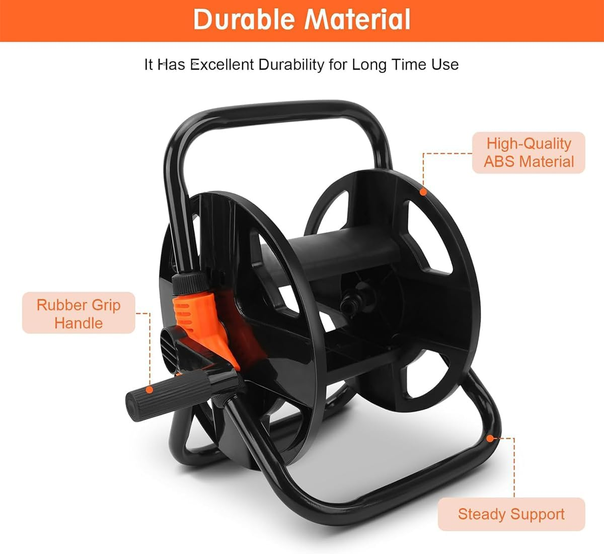 Household Car Wash Water Pipe Storage Rack Pipe Winding Tray Water Pipe Rack Winding Winding Wire Roller Garden Watering Flowers image number 4