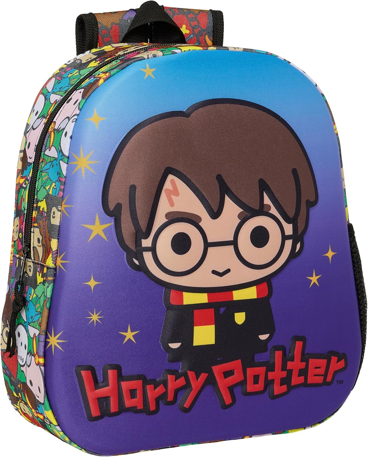 Safta M890A Batman Schulrucksack Mit 3D-Design, Anpassbar an Den Wagen, Ideal F&uuml;r Kinder Verschiedener Altersgruppen, Bequem Und Vielseitig, Qualit&auml;t Und Widerstandsf&auml;higkeit, 27 X 10 X 33 Cm,