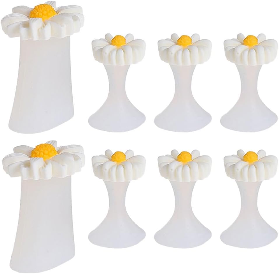 FOMIYES Silicone Toe Splitter - 8Pcs Soft Gel Toe Separators for Pedicure and Nail Art Reusable and Washable Cute Design for Comfortable Toenail Trimming image number 5