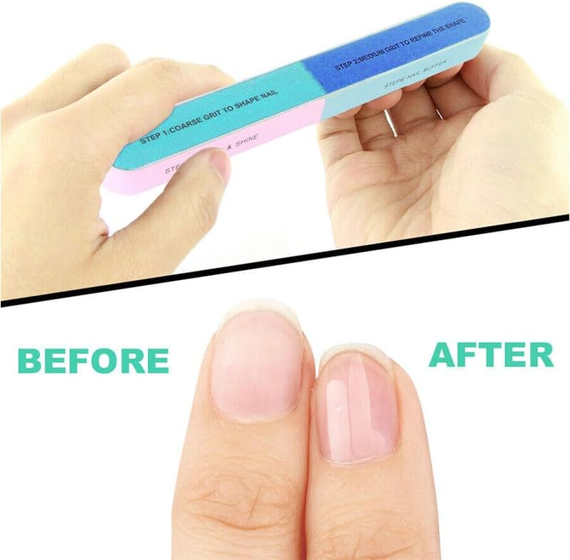 AIMALL Professional 7-Sided Nail File & Buffer - Premium Sanding Manicure Tool for Natural Nails - Portable Design for Home and Salon Use image number 4