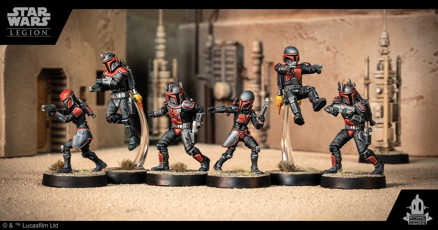 Asmodee North America Star Wars Legion Mandalorian Super Commandos Unit Expansion Game image number 4