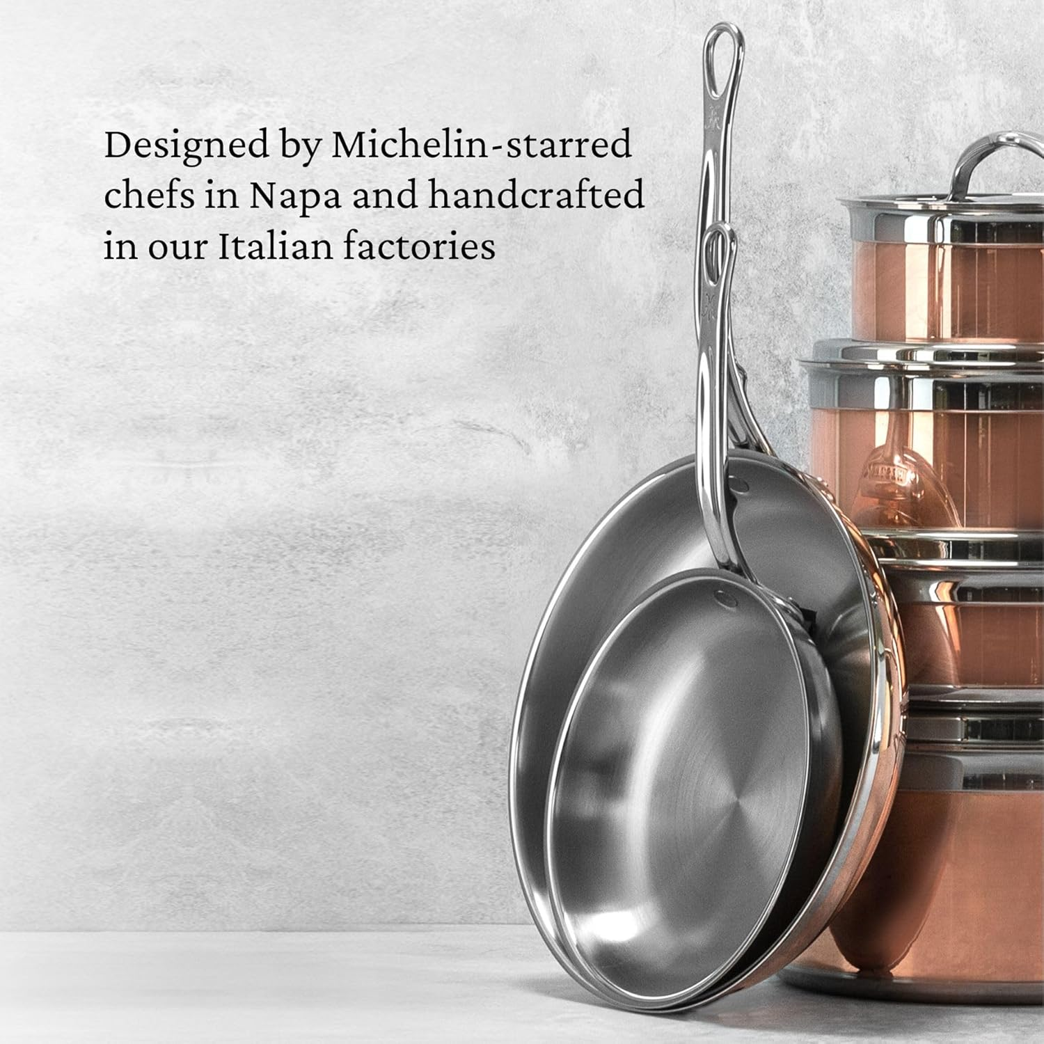 Hestan - Copperbond Collection - 100% Pure Copper 10-Piece Ultimate Cookware Set, Induction Cooktop Compatible image number 1