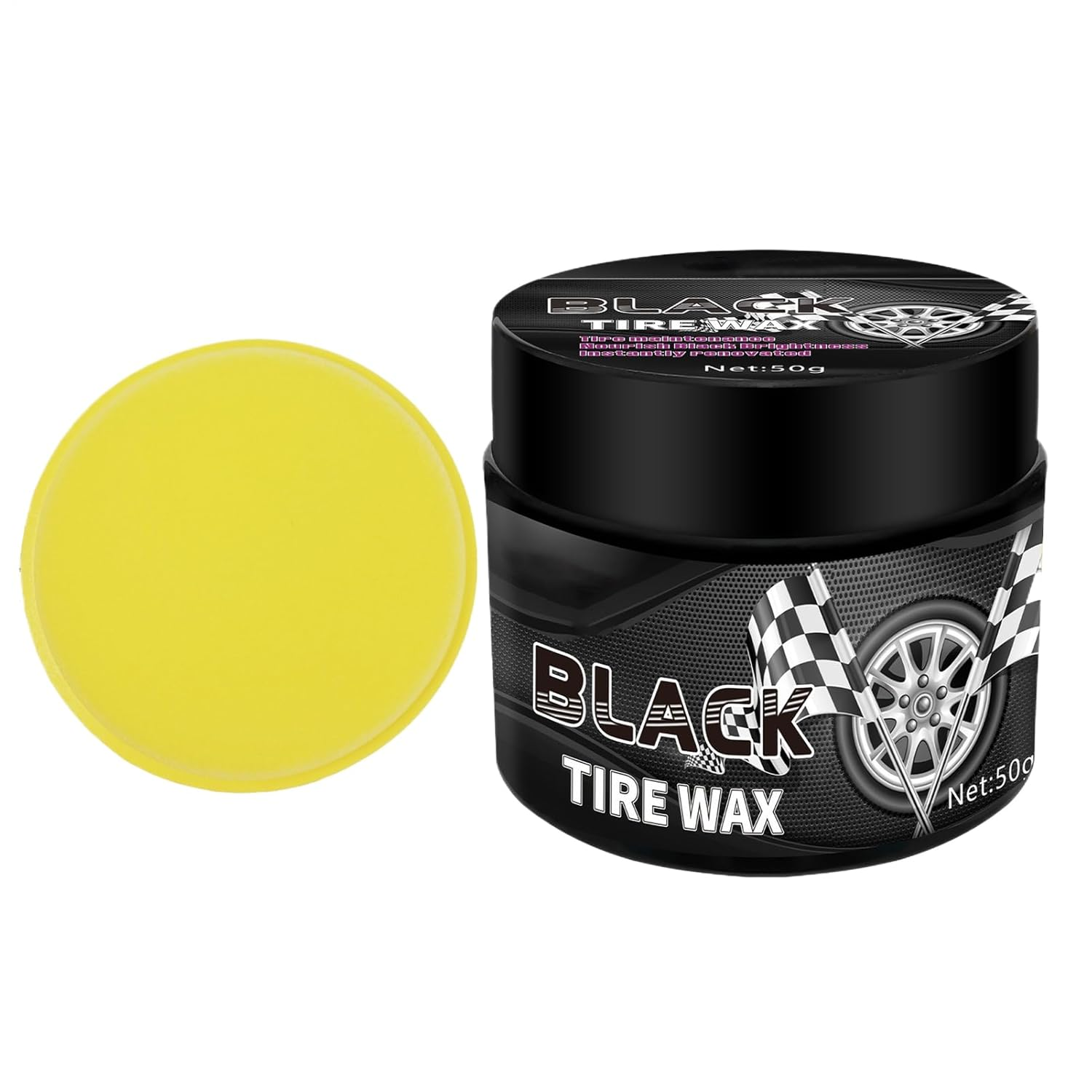 Car Tire Polish Paste,Vehicle Tire Stain Remover | Long Lasting Protection, Professional Cleaning Tool, Automotive Detailing Supplies for Truck Restoration Refurbishment Daily Care