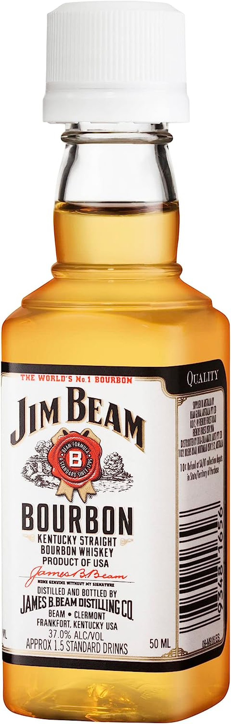 Jim Beam Straight White Bourbon Whiskey 50 Ml (Pack of 2) image number 4