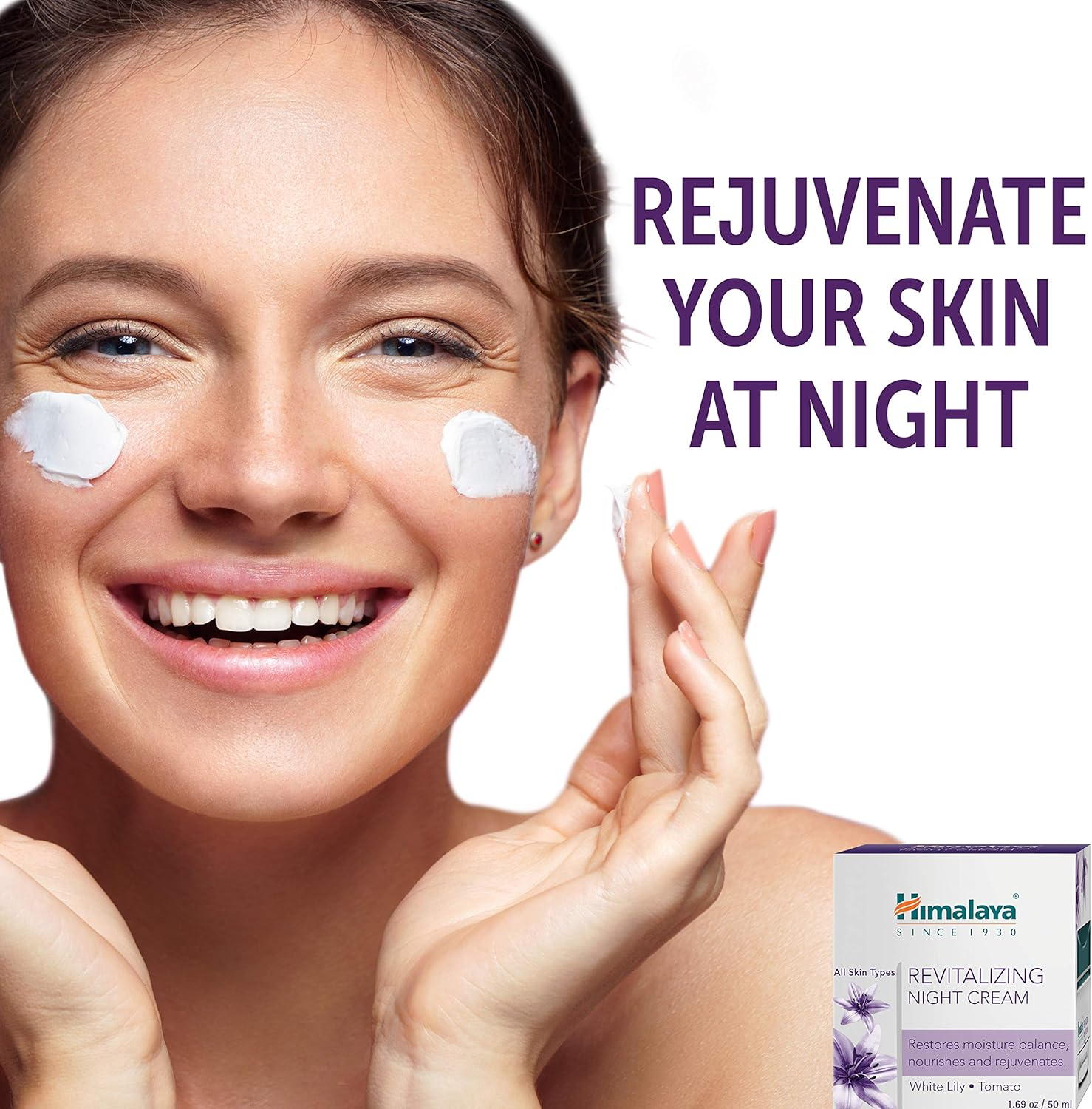 Himalaya Herbals Revitalizing Night Cream, 50Gm image number 5