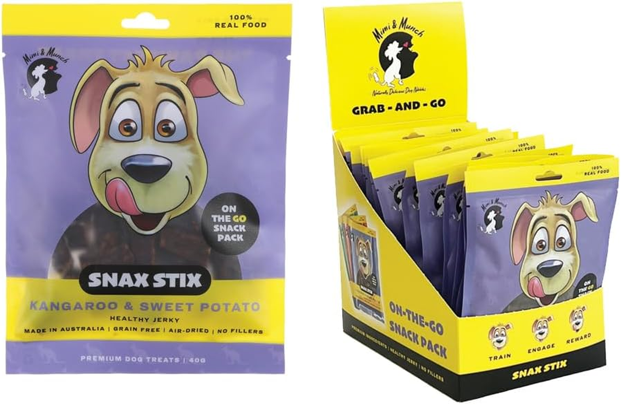 Mimi & Munch Stix Kangaroo and Sweet Potato Dog Treats 40 G
