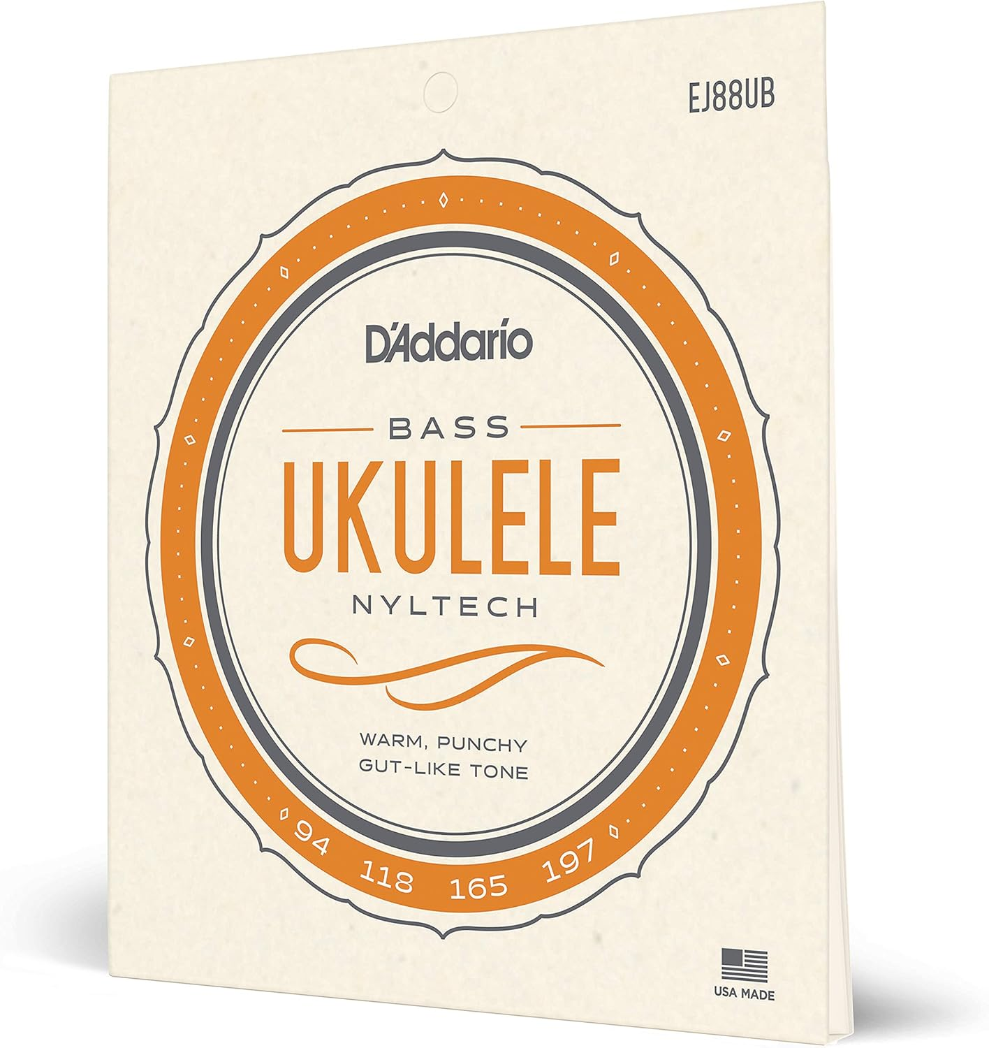 D'Addario EJ88B Nyltech Ukulele Strings, Baritone