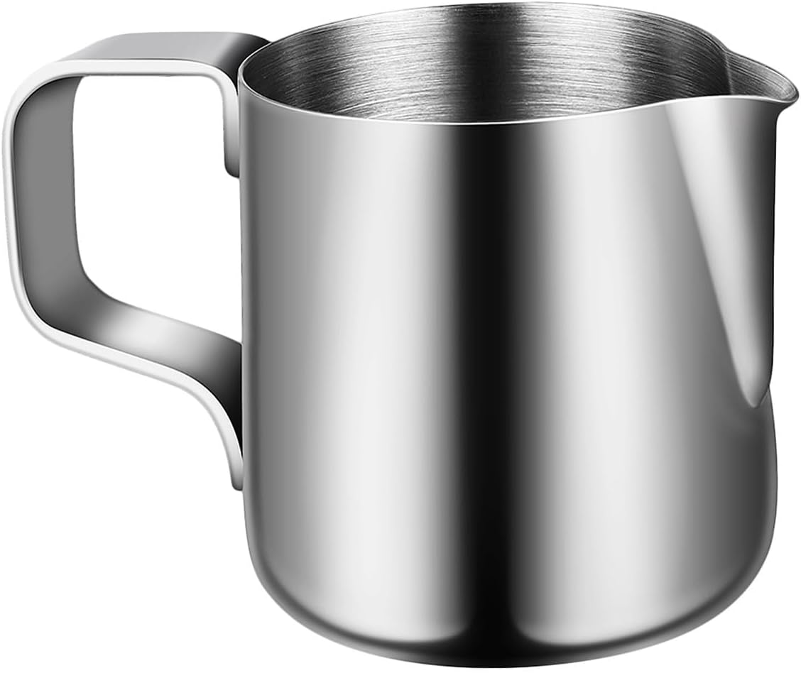 OSOLADY 100Ml Stainless Steel Latte Art Milk Frothing Pitcher Coffee Cup for Home Kitchen, Milk Jug for Cappuccino and Espresso, Sturdy Stainless Frother Container image number 6
