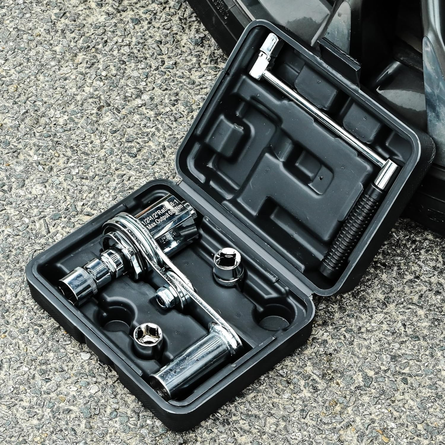 1/2&rdquo; DR Torque Multiplier Set, Lug Nut Removal Tool, 1/2 Drive Hand Lug Nut Wrench, Torque Wrench Set with 3 Sockets, Labor Saving Portable Wrench Sockets Set image number 6