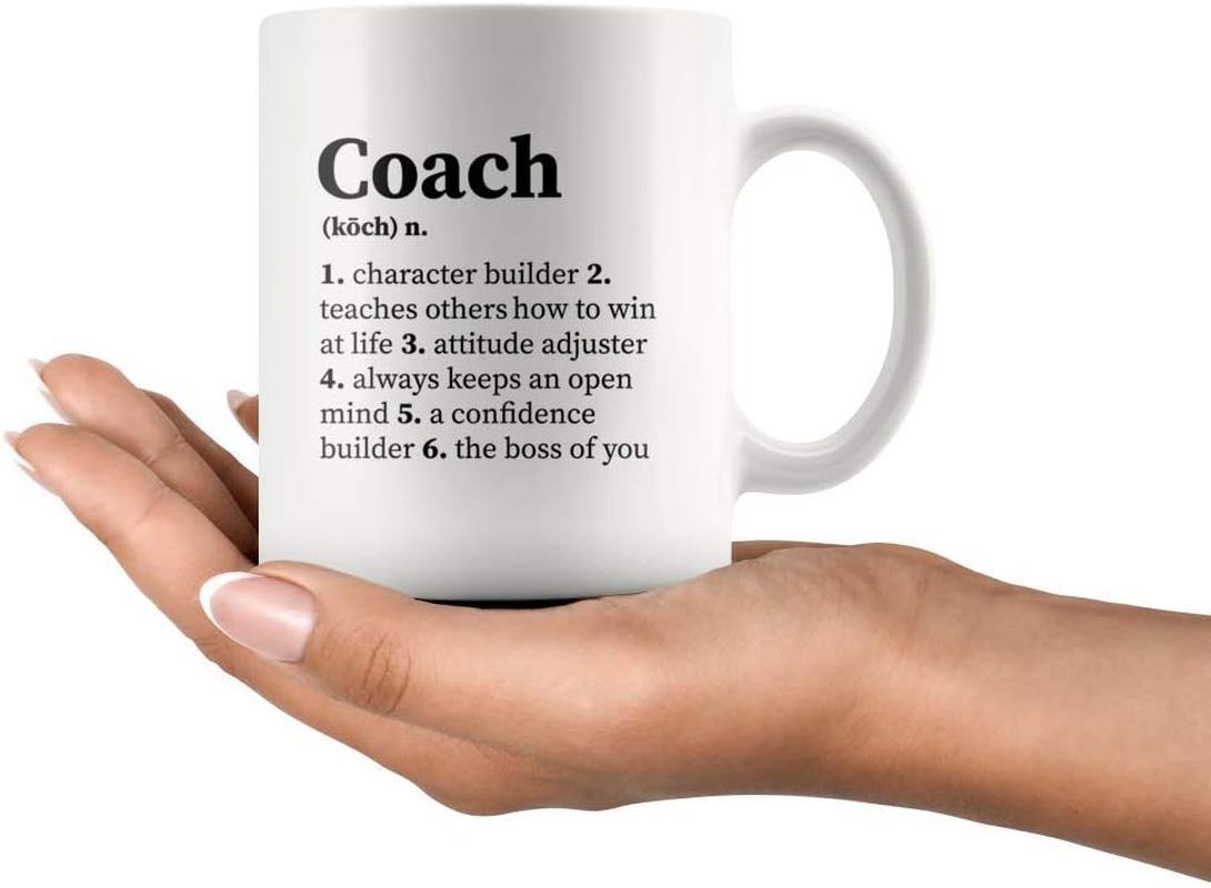 Coach Noun Definition Mug Character Builder Coach Gifts for Team Manager Office Boss Appreciation Inspirational Novelty Drinkware Ceramic Coffee Mug 11 Oz image number 5