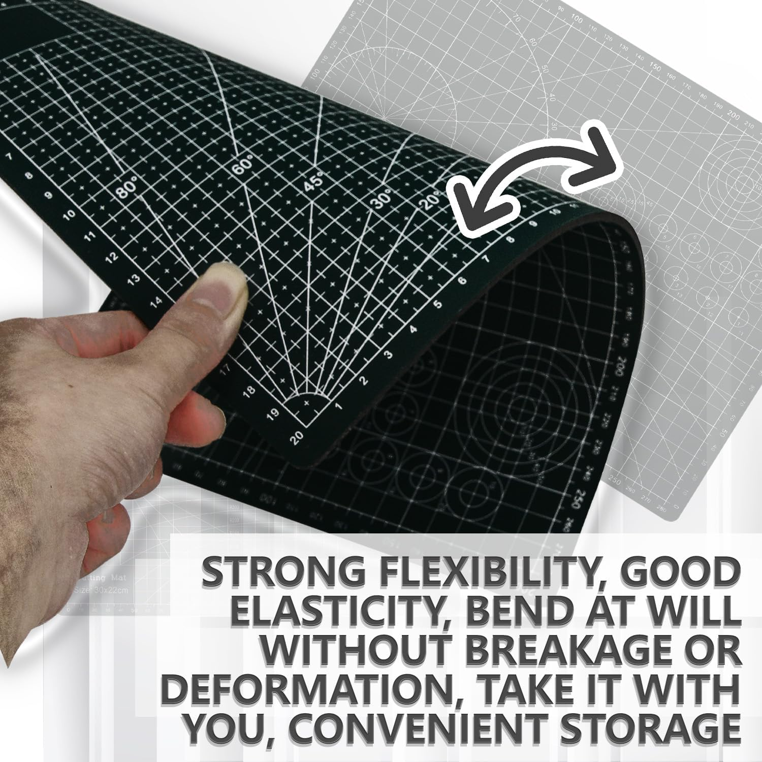 WALWAL Double-Sided Self Healing Cutting Mat, 11 Inches X 8 Inches Base for Quilting, Sewing Ideal for Sewing Crafts Hobby(A4,Green)