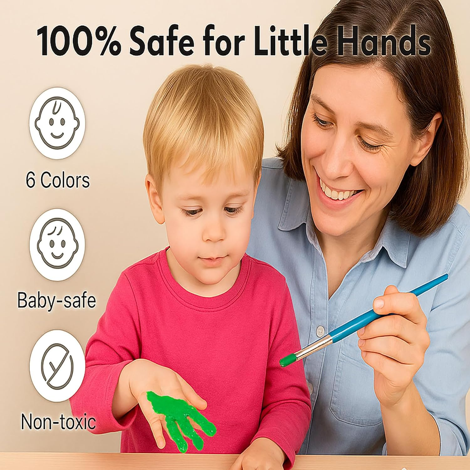 SYGELER Family Handprint Kit,Diy Handprint Kit and Hand Print Photo Frame for Family Keepsake,Personalized Hand Print Ornament,Perfect Gifts for New Mom, Baby, Parents, Grandparents