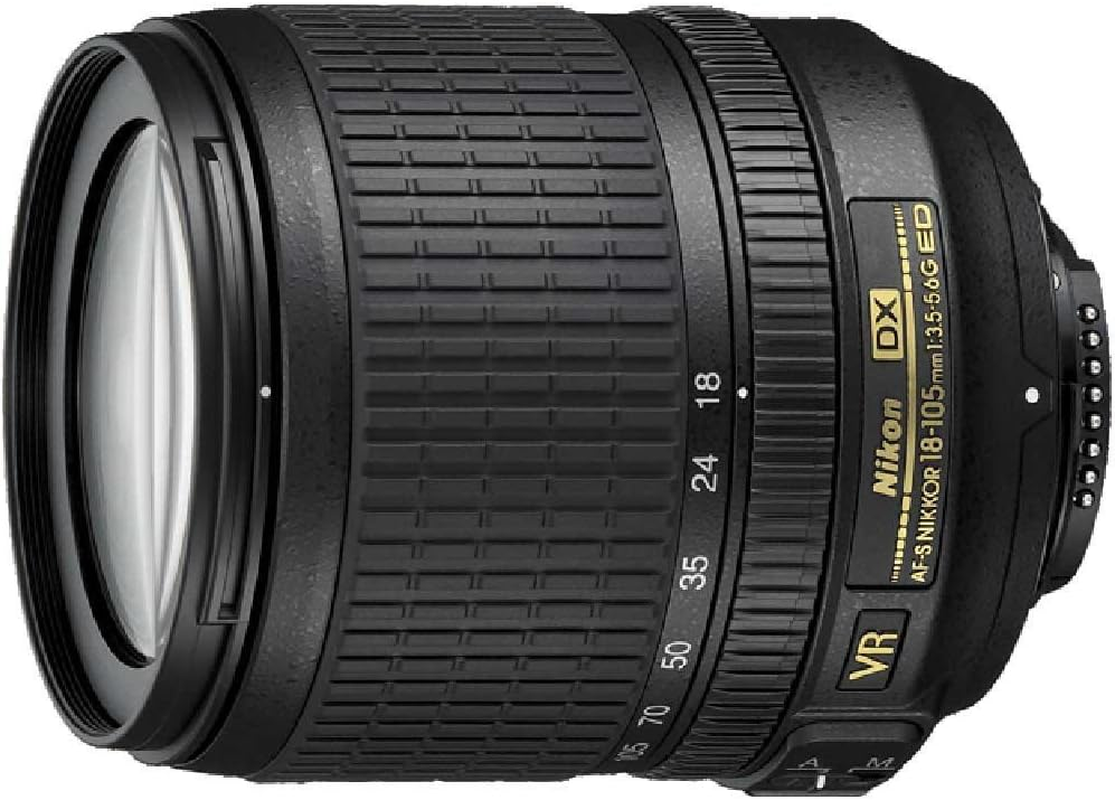 Nikon AF-S DX 18-105Mm F3.5-5.6G ED VR Lens, Black