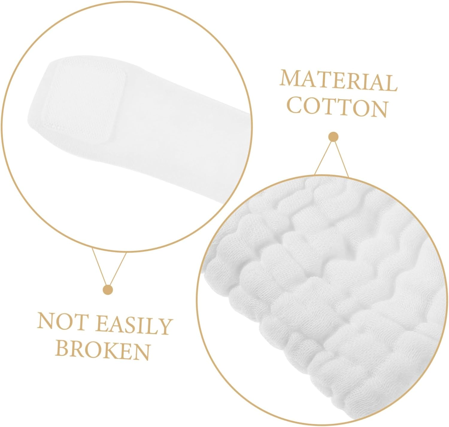 Healeved 3Pcs Newborn Cotton Diapers Reusable Cloth Diaper Pants for Girls Boys Washable Changing Pad image number 2