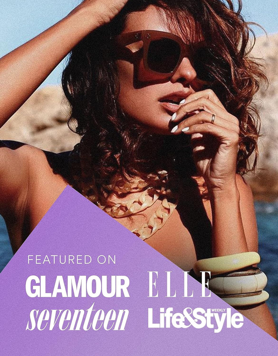 Zerouv - Oversized Fashion Retro Square Sunglasses for Women Vintage Style 50Mm - P02 | Tortoise / Brown Polarized (Limited Edition) image number 5