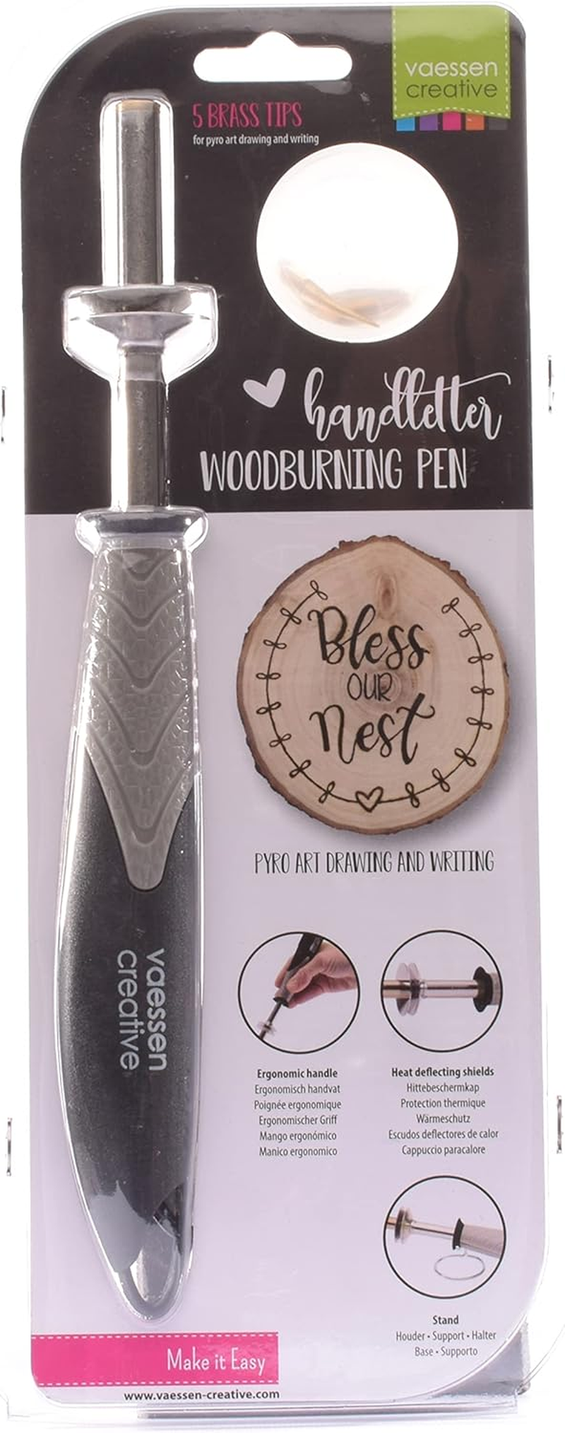Vaessen Creative Handletter Wood Burning Pen