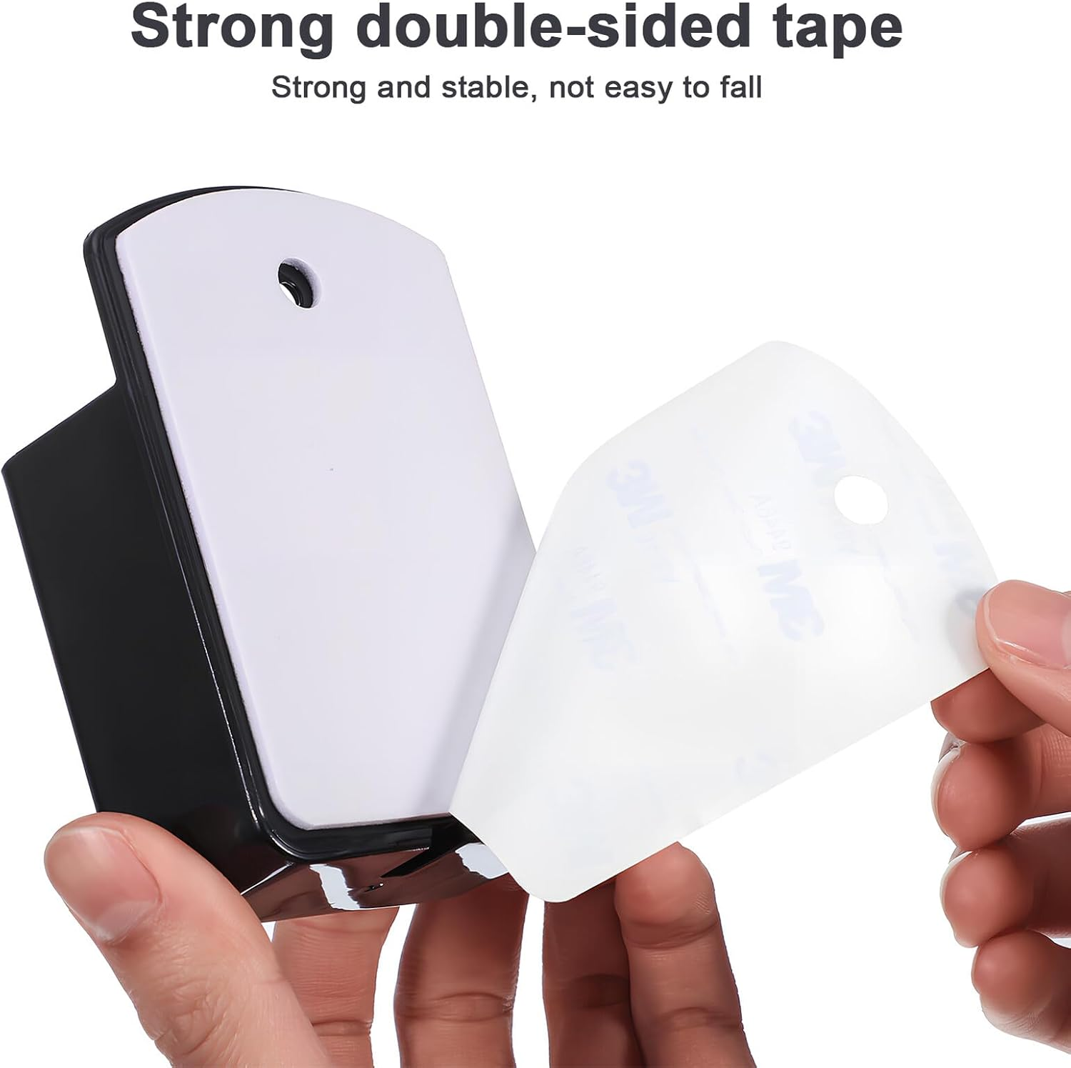 FOMIYES 3Pcs Wall Storage Box Remote Holder Remote Control Holder Multifunctional Wall Mount Organizer for Home Office Bedroom Decorations image number 4