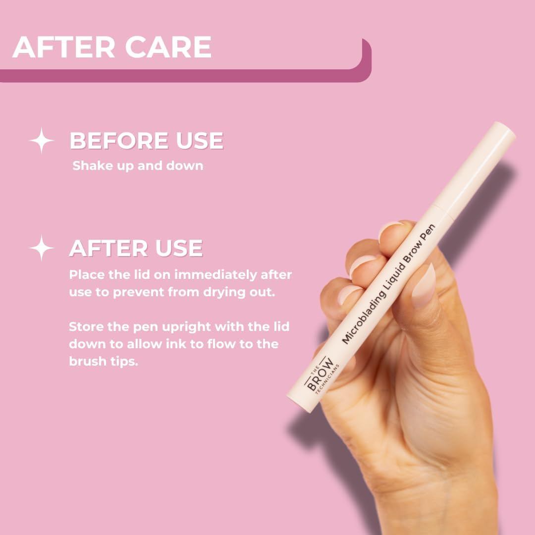 The Brow Technicians Microblading 4-Tip Hair-Stroke Brow Pen &ndash; Waterproof, Smudge-Proof, Long-Lasting Eyebrow Makeup for Natural-Looking Brows (Blonde) - Blonde image number 2